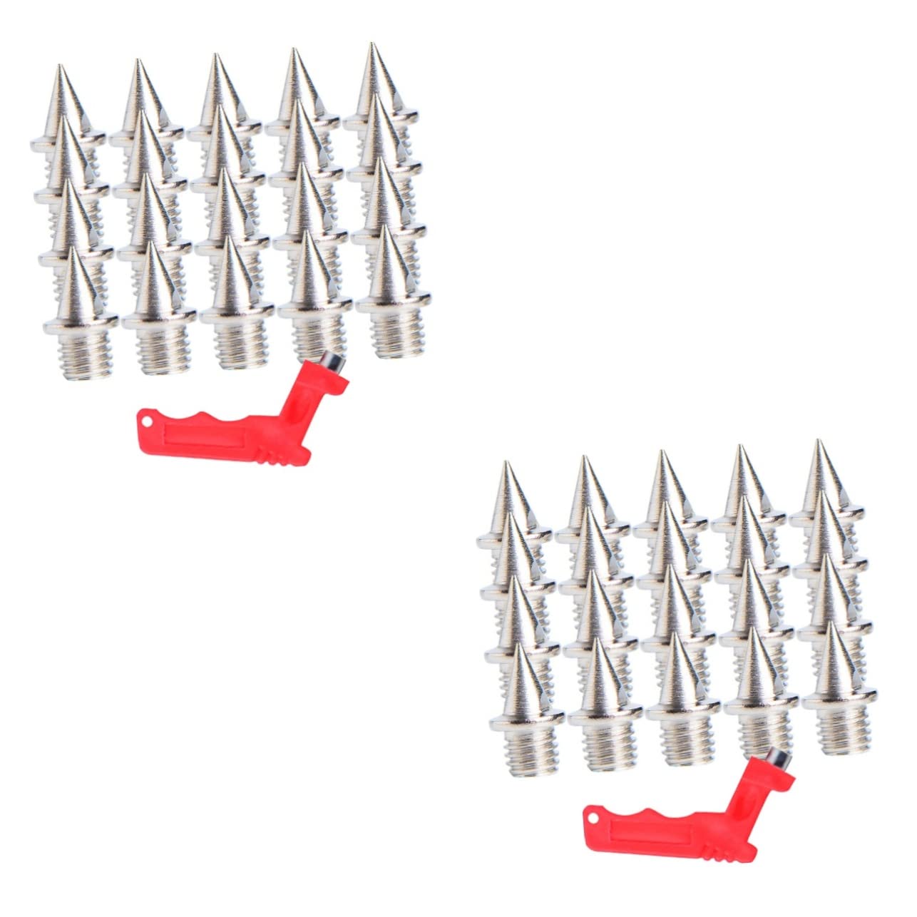 Happyyami 2 Sets Track Spikes Shoes Replaceable Spikes for Outdoor Running Nails