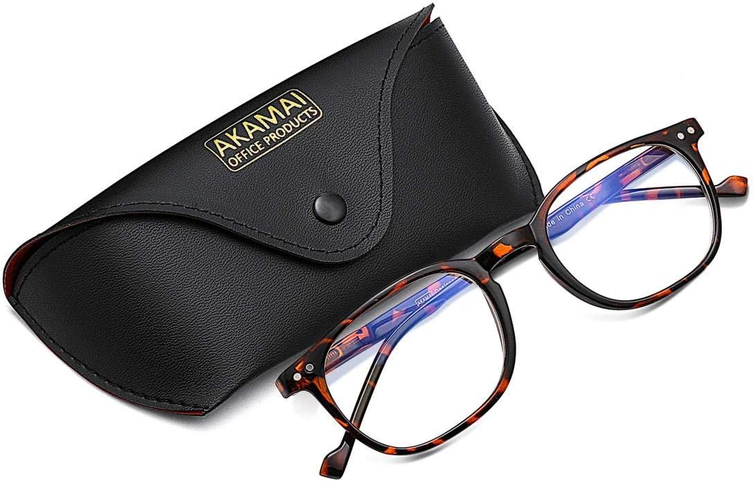 Lіmіtеd Stосk Akamai Blue Light Blocking Frames - Mens & Womens Computer Screen Bluelight Protection - Anti UV Glare - Buxton Model (+2.0, Tortoise)
