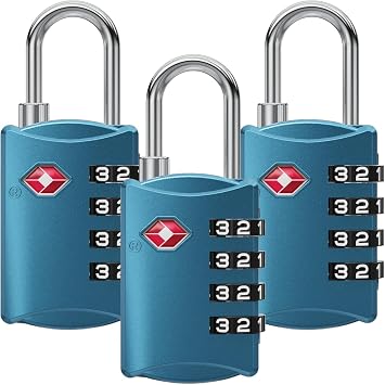 Suitcase Padlocks, TSA Approved Luggage Locks, Travel Padlocks