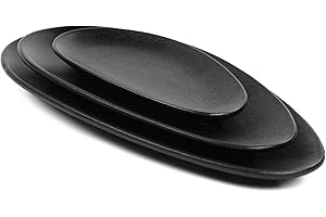 3-Tier Black Ceramic Serving Platters for Parties