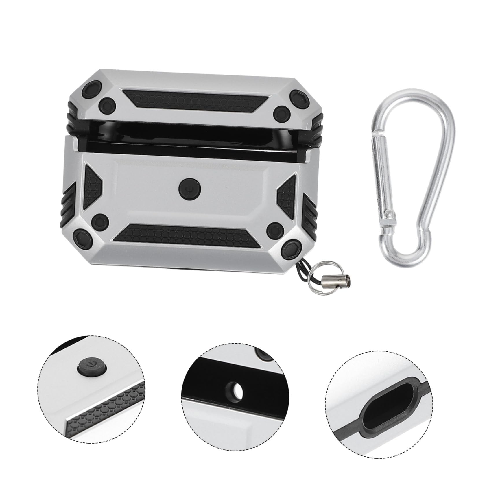 jojofuny 3piezas Estuche Protector para Auriculares Inalámbricos Compatible Diseño Antichoque Ligero y Compacto Protección Completa y Estilo Creativo para