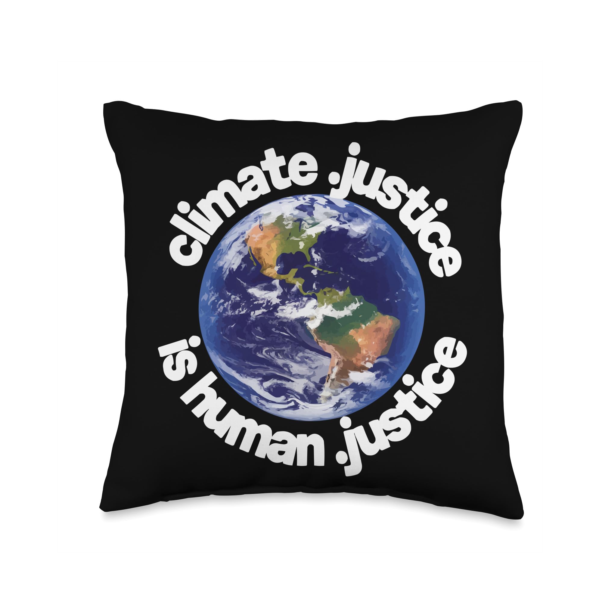 Mother Earth Environmentalist Climate Change Earth Day Throw Pillow - Eco-Friendly Material, Versatile Home Decor for G 