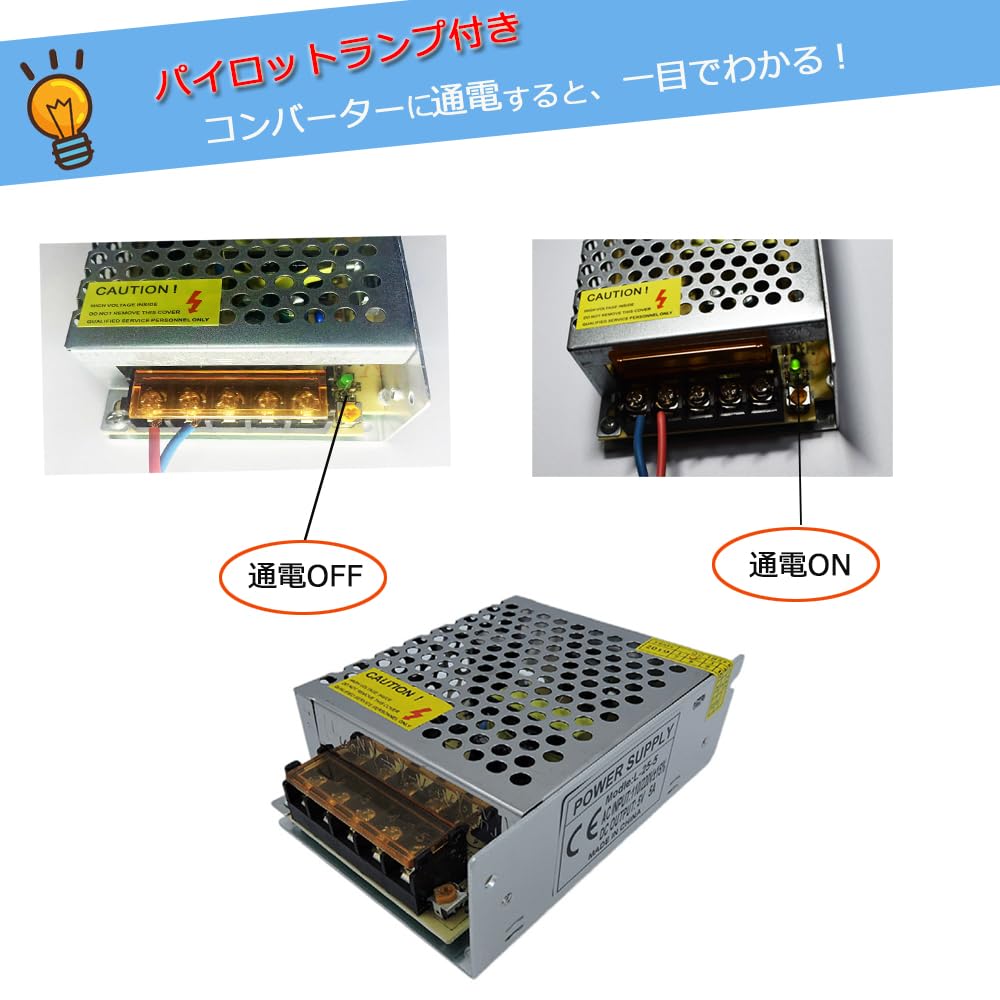 Amazon.co.jp: IDVAN スイッチング電源 直流安定化電源12V/5A/60W 過