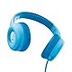 Trust Nouna Kinder Kopfhörer mit Kabel, Lautstärkenbegrenzer (85dB) für Kinderen ab 4 Jahre, On Ear Faltbares Headset mit Mikrofon, 3.5mm Klinke, Kopfhörer Kinder mit Aufkleber, Blau