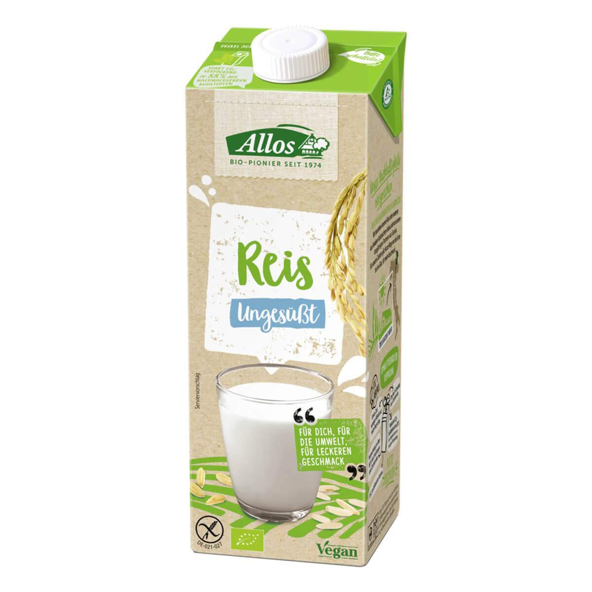 Allos - Reis Drink naturell - 1 l - 12er Pack