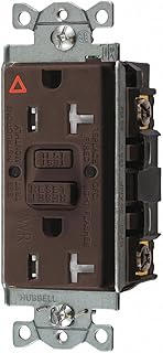 Hubbell Wiring Device-KELLEMS 20A Commercial Environments Isolated Ground Receptacle, Brown; Tamper Resistant: Yes