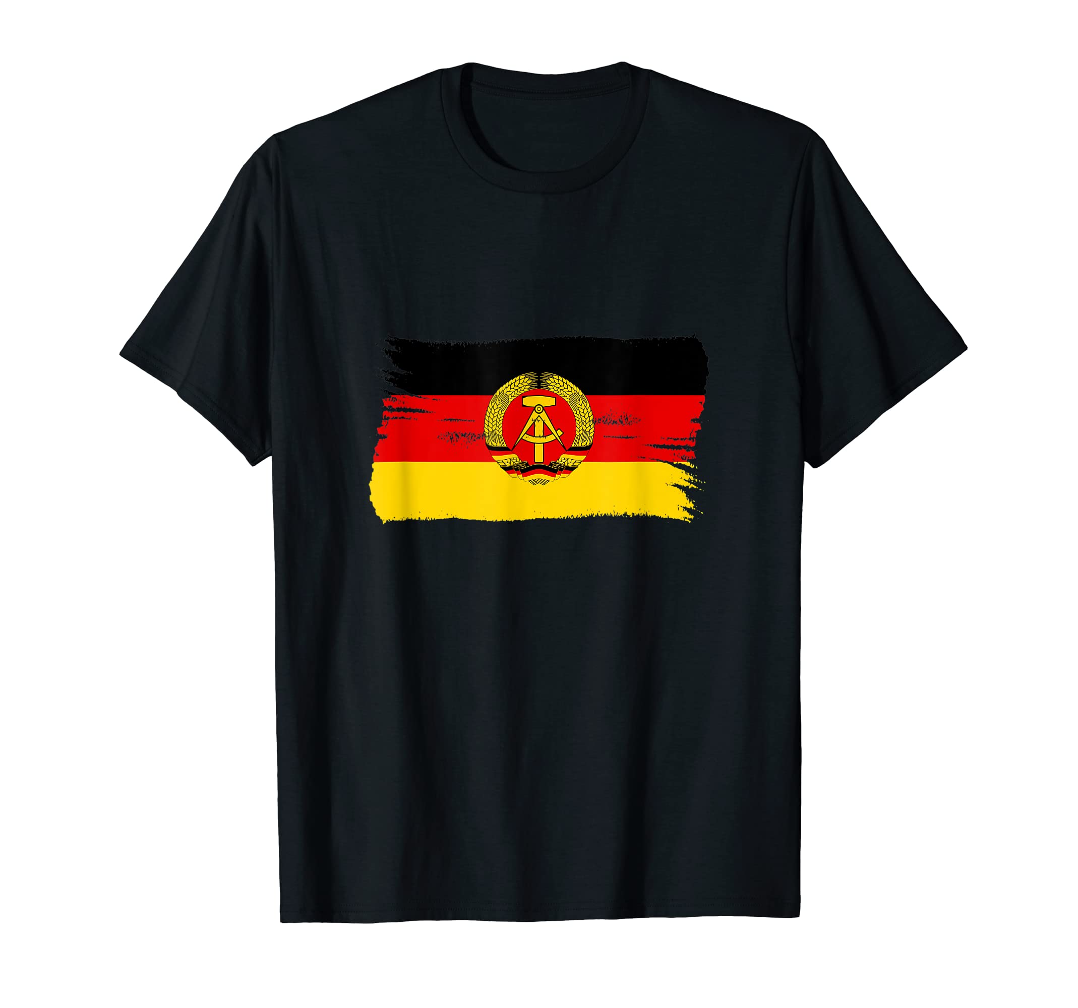 East Germany DDR Flag Fan Gift ArtworkNostalgia vintage brush style East Germany flag DDR T-Shirt