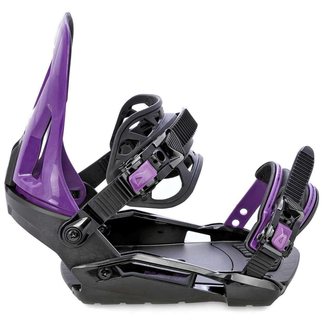 RAVEN – Fijación de Snowboard S230 de 37 a 41 adulto – Niño negro/morado mixto