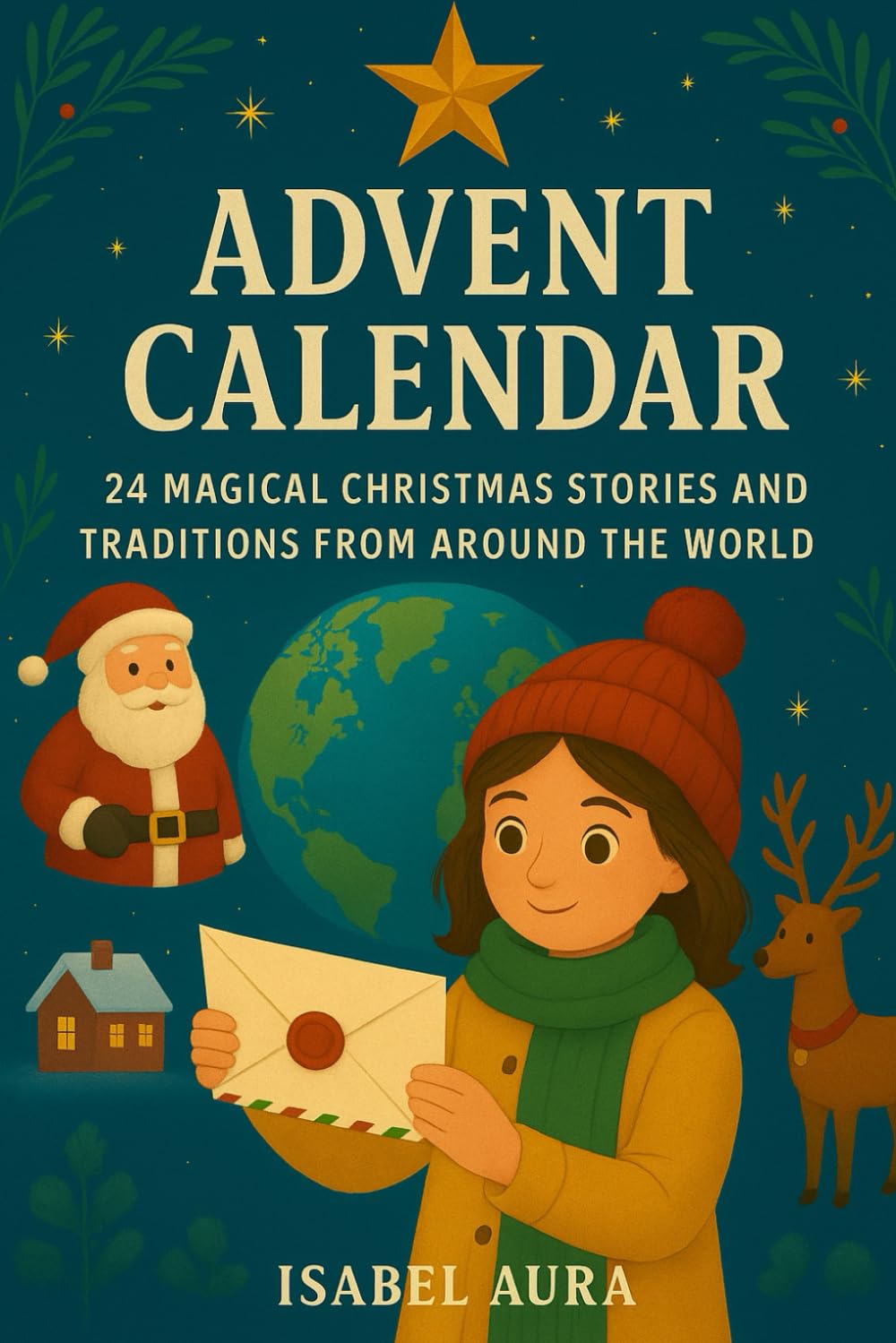 Advent Calendar: 24 Magical Christmas Stories and Traditions from Around the World: A Cozy Atlas of Christmas Book for Kids, Families and School Projects