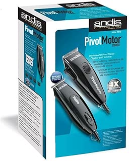 Professional Andis Speed Master Clipper + Pivot Pro Trimmer Black +4oz Oil Combo No.141 - coolthings.us