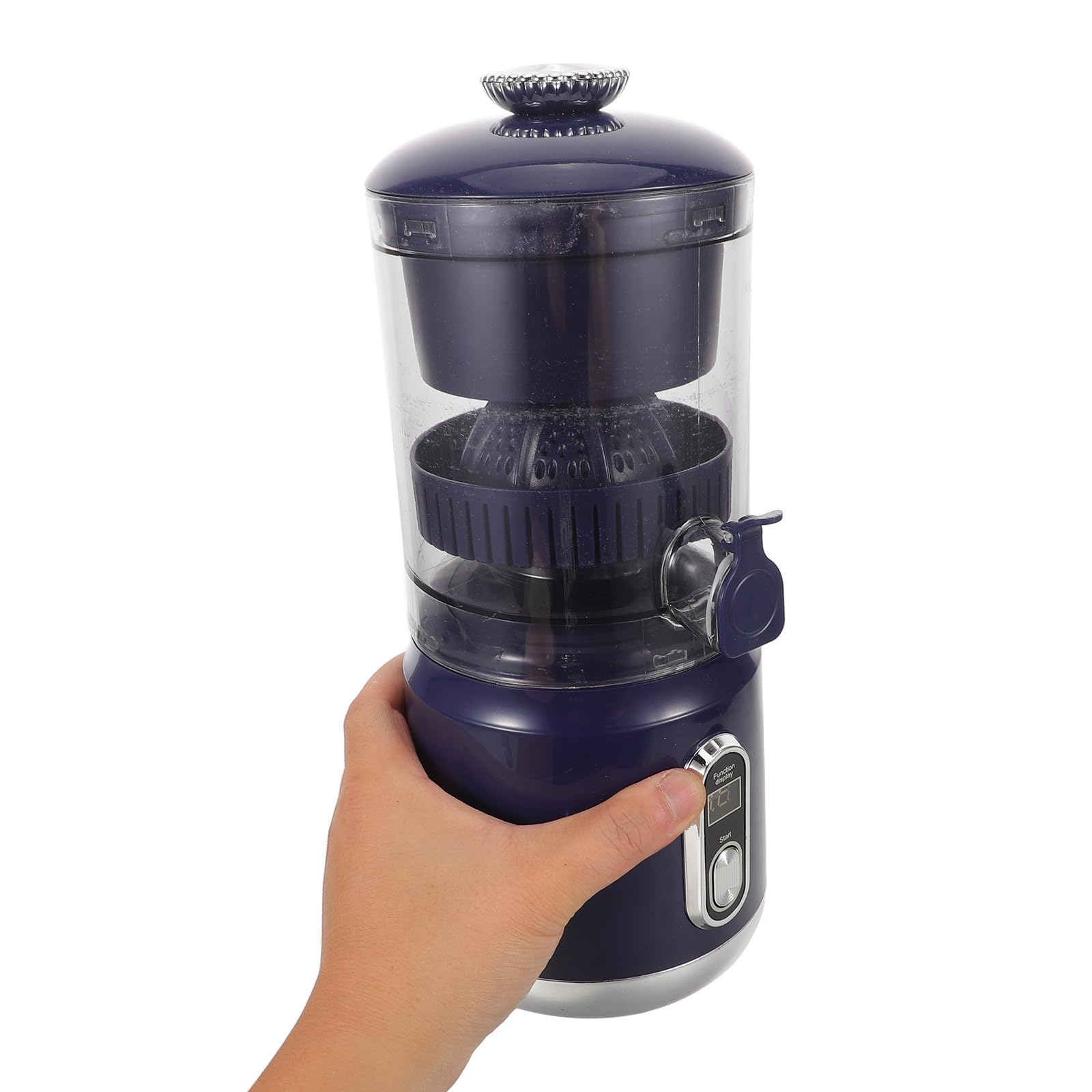 Exprimidor Eléctrico Portátil de Cítricos, Exprimidor de Jugo Eléctrico de Plástico, 600ml, 45 W, 110mm, para Frutas, Uso en Hogar y Oficina