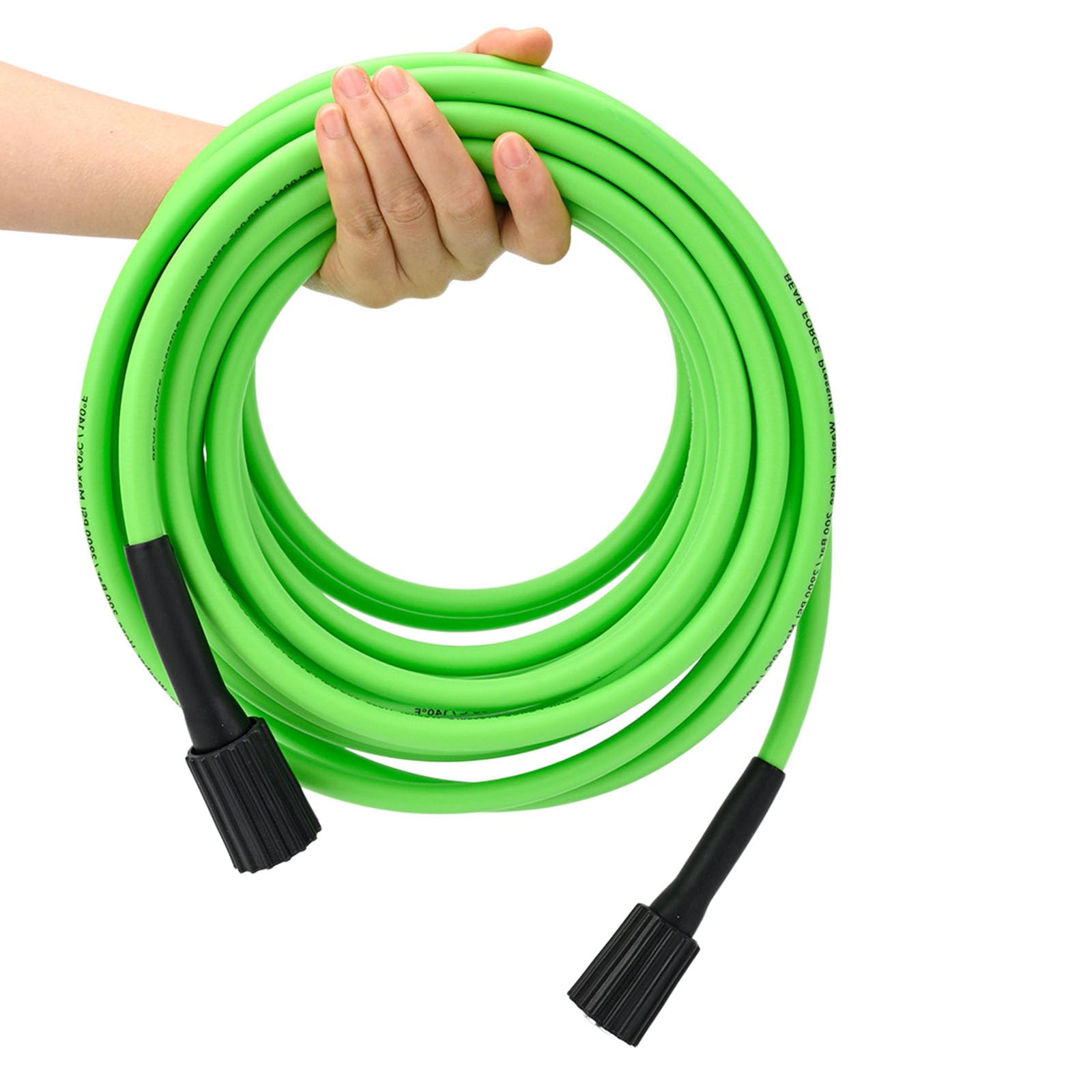 Alloneslife 15M Strong Pvc Cleaning Hose Featuring M22 Quick Connectsｓ For Efficient Water Flows And Durability Permanent Pvc Hose