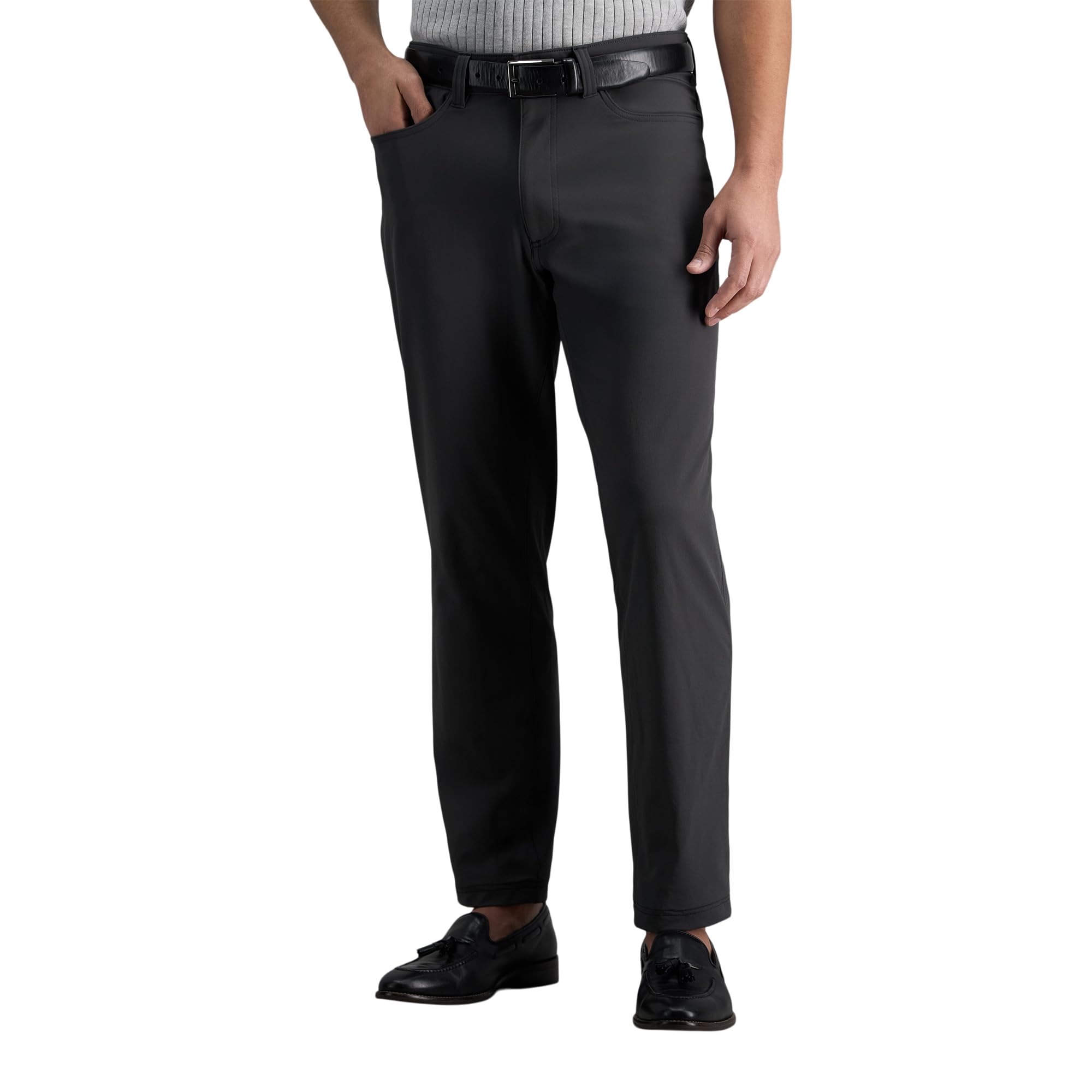 Haggar Sport Men’s Nylon Performance Stretch 5-Pocket Straight Fit Tech Pant