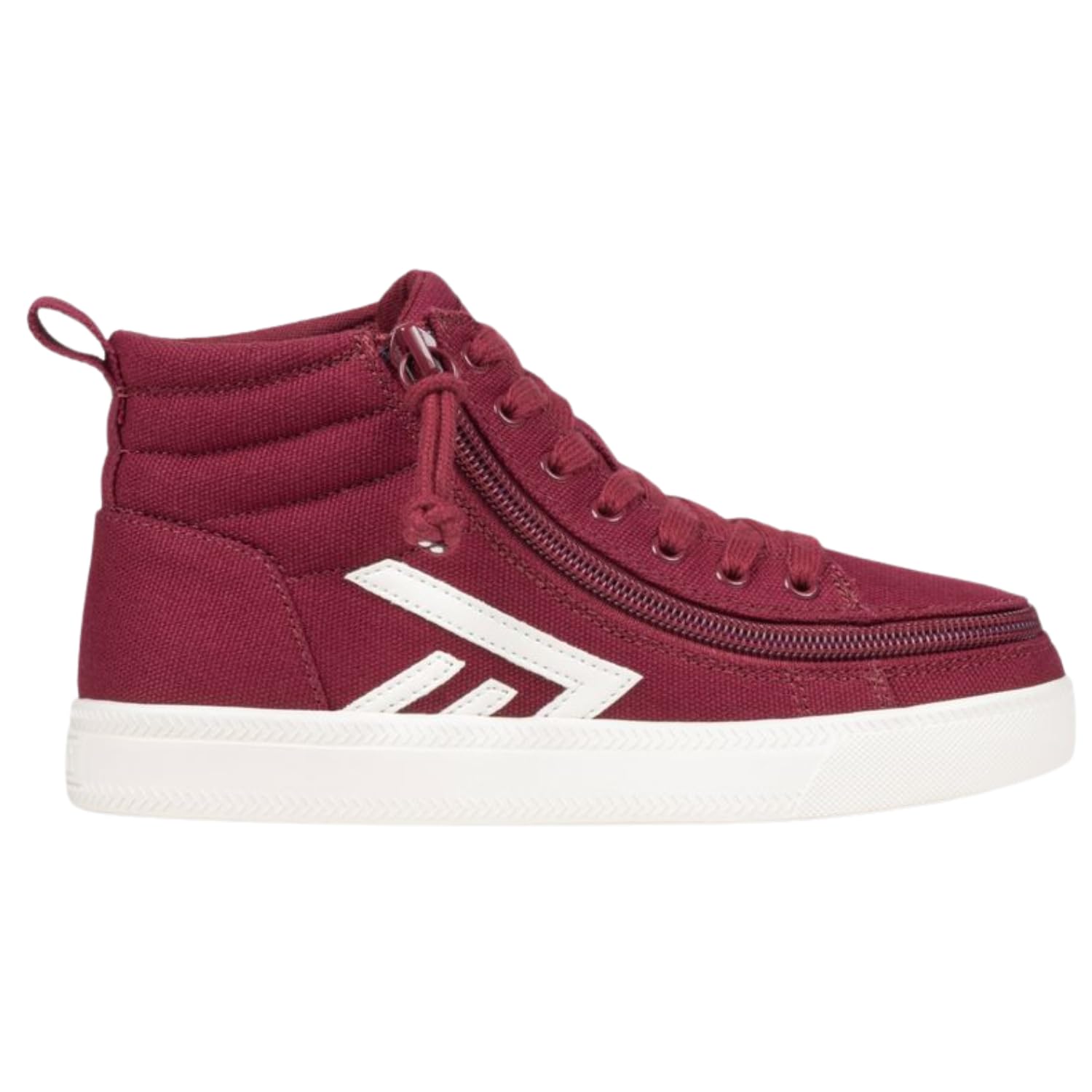 Billy CS High Tops - Wine White Adaptive Shoes
