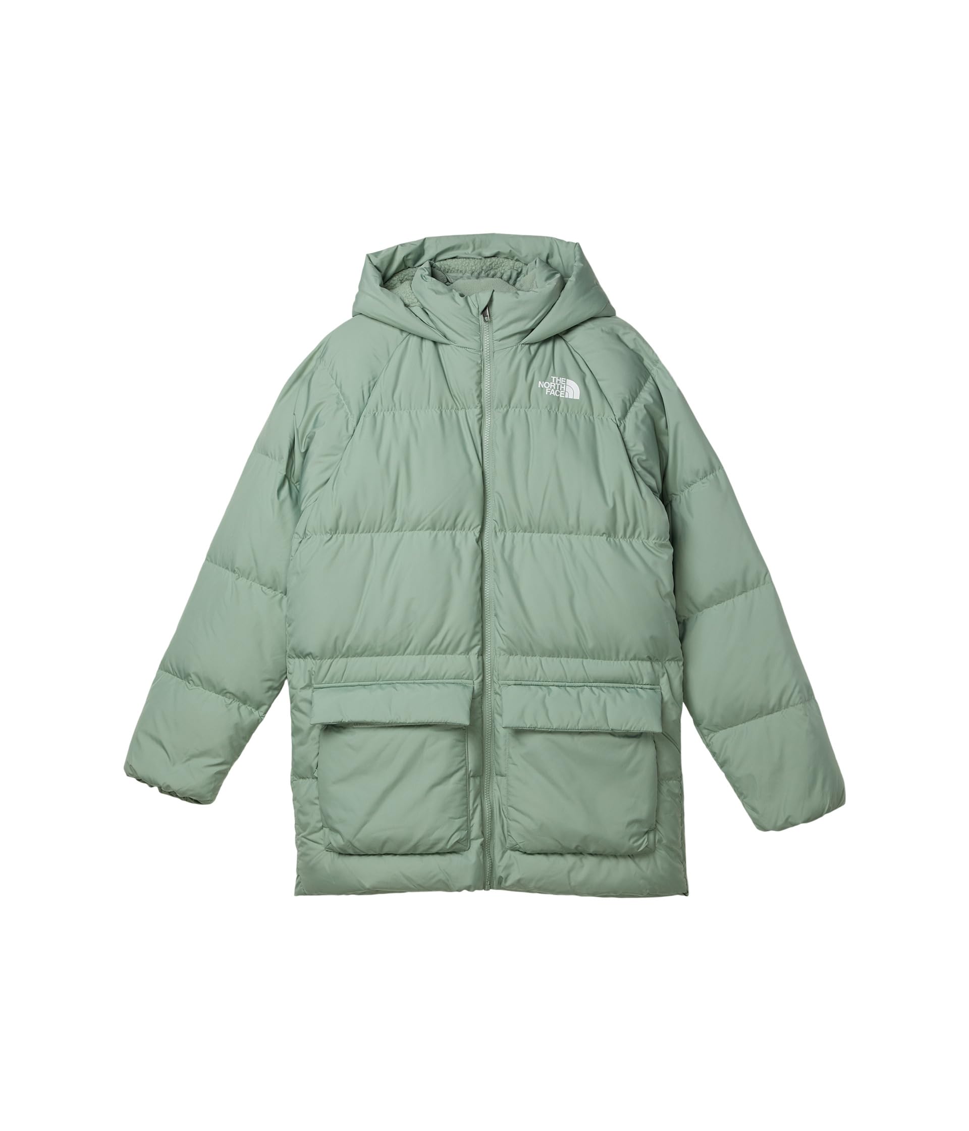 THE NORTH FACE Kids' North Down Fleece-Lined Short Parka | 600 Fill Recycled Waterfowl Down Insulated, Water Repellent