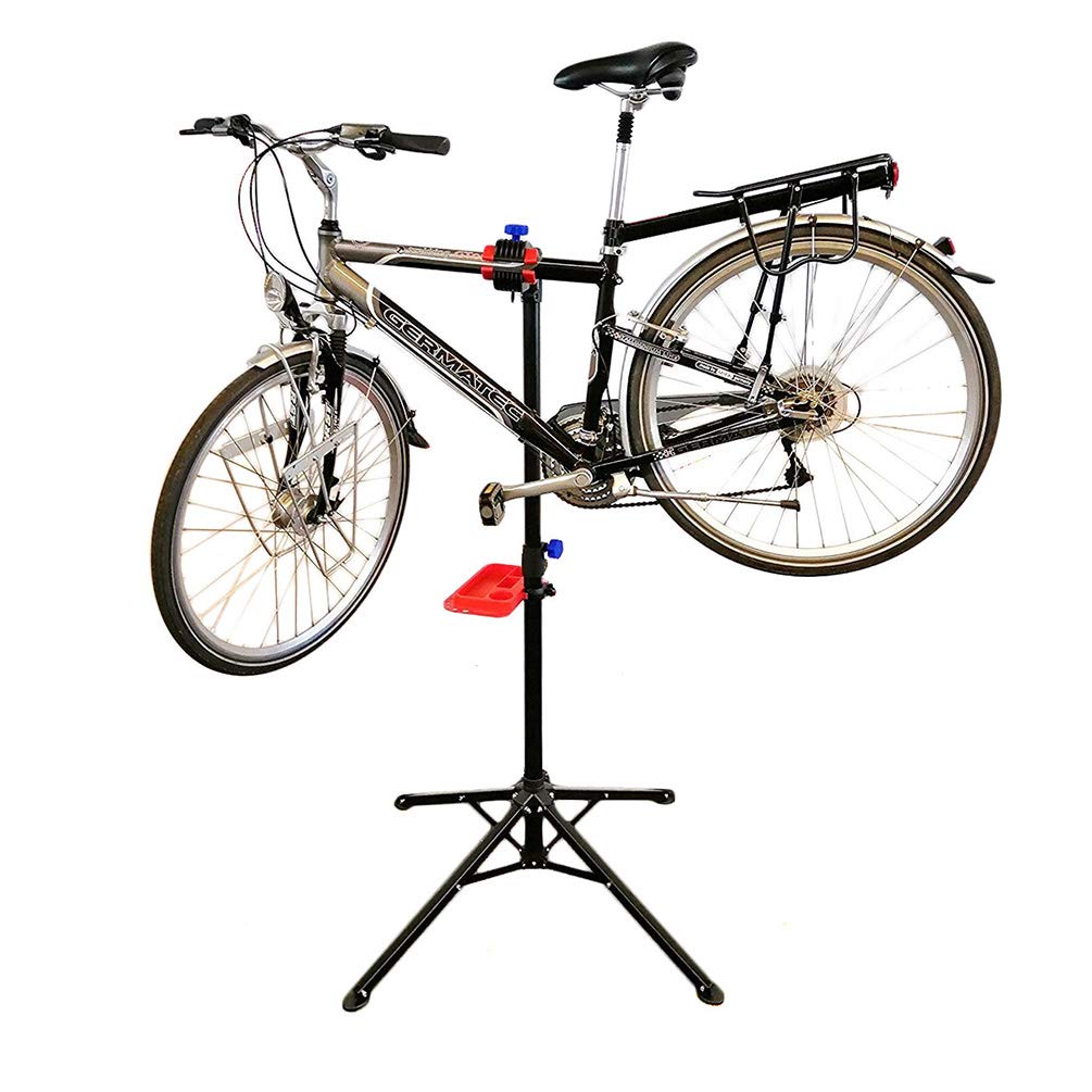 WANDERVOGEL Fahrrad Montageständer Reparaturständer Fahrradständer Fahrradmontageständer Ständer Mit Abnehmbarer Werkzeugablage Werkzeugständer Geeignet Für Meisten Fahrräder