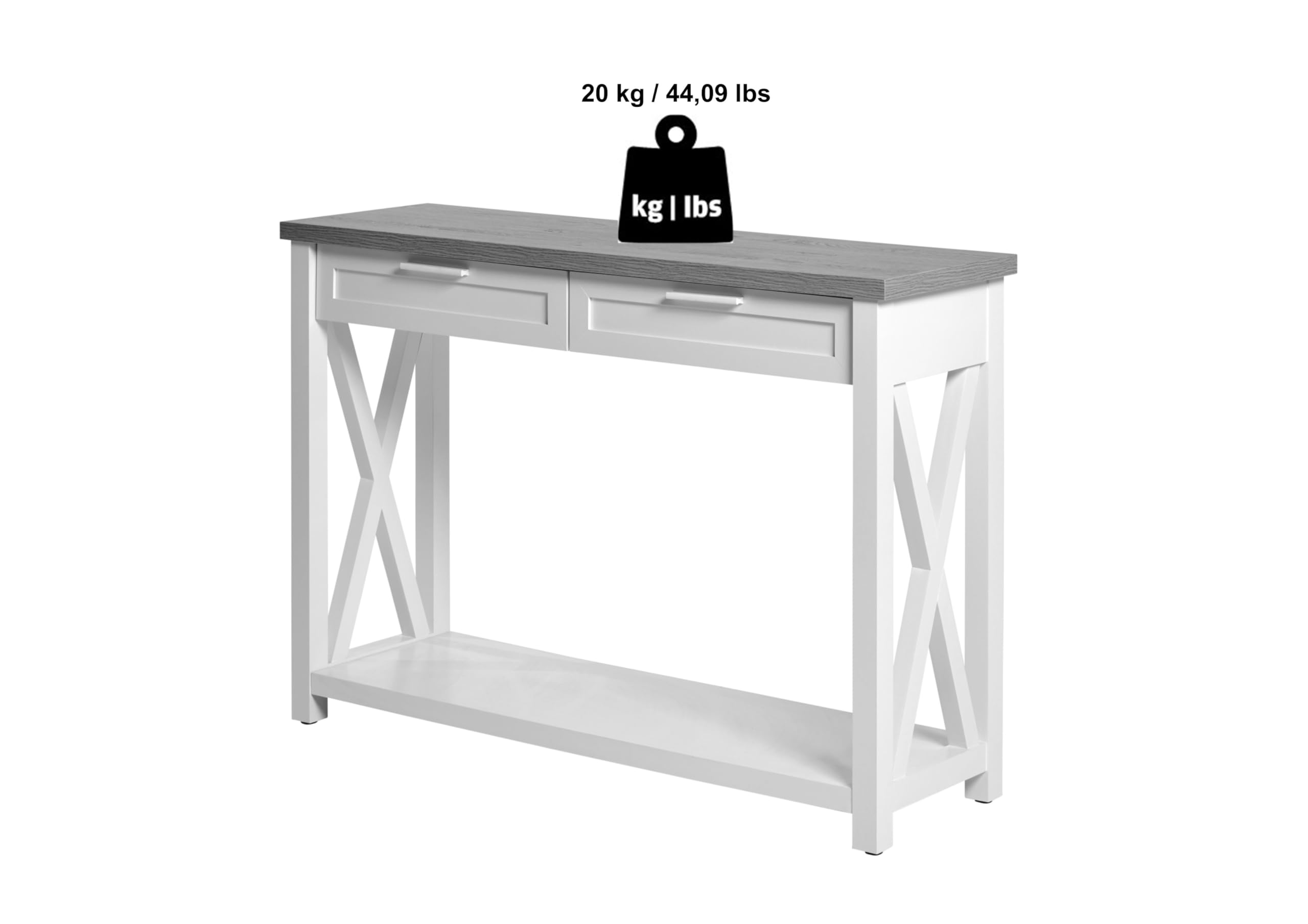 Jahnke Chalet Console SK - Console Engineered Wood, rovere Montana Nb, taglia unica