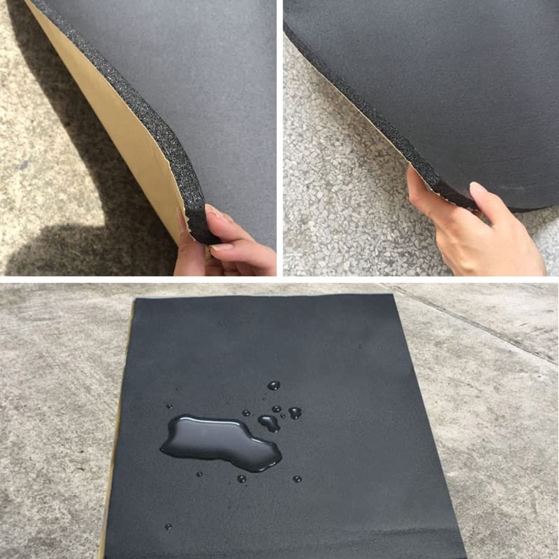 Insonorizzante Auto 200cmx50cm 3mm/6mm/10mm/20mm Adhesive Closed Cell Foam Sheets Soundproof Insulation Home Car Sound Acoustic Insulation Thermal Insonorizzazione Auto (Color : Thickness 6mm)