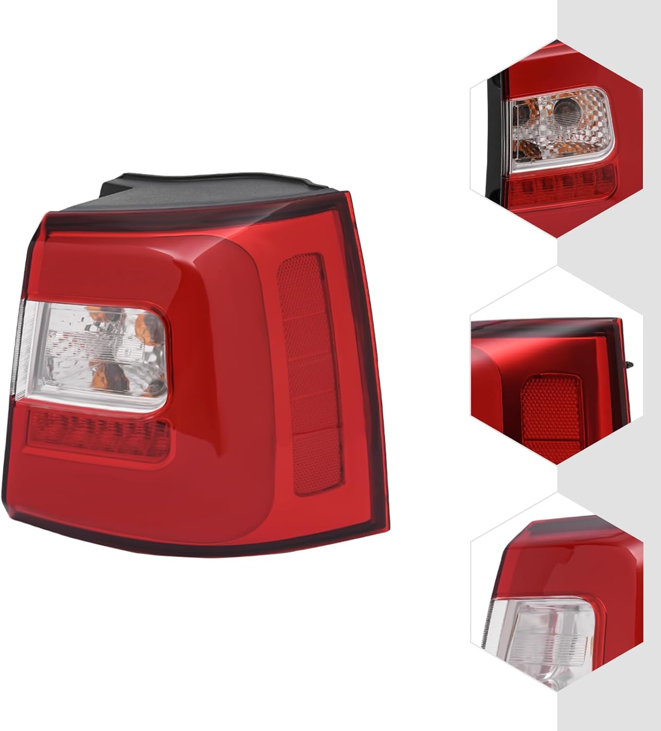 for Kia Sorento 2013 2014 2015Tail Lamps, LED Rear Outer Tail Light Brake Light Stop Lamp Passenger Side Taillights Assembly, 92402-2P500 (Passenger Side Taillight (R))
