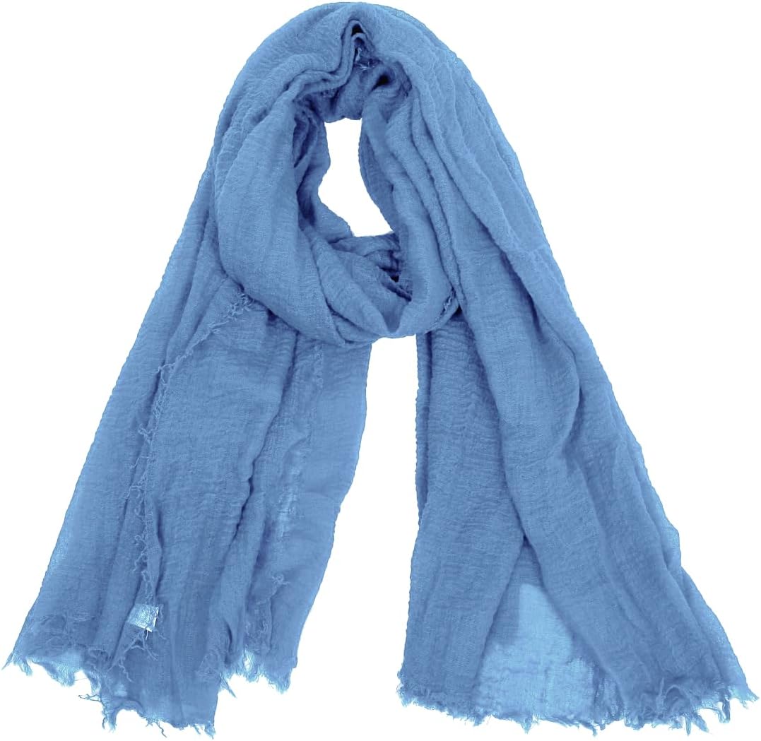 Van Der Rich ® - Sjaal met gekreukte halsdoek, voor heren en dames, 68-jeans, Eén maat Van Der Rich ® - Sjaal met gekreukte halsdoek, voor heren en dames, 68-jeans, Eén maat
