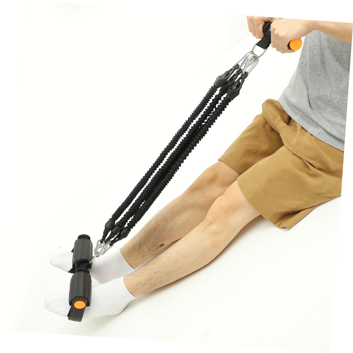 TOYANDONA Attrezzatura per Fitness Domestico Corda di Tensione Elastica Resistente per Esercizi di Trazione Muscolare, Multifunzione per Braccia, Addominali e Spalle, per Allenamento Indoor