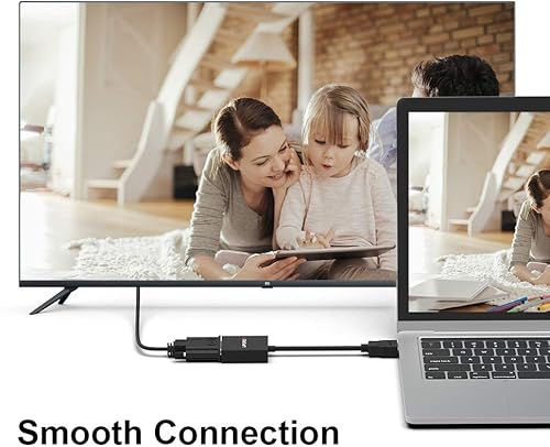 Miniatura 2 de UPGROW Adaptador HDMI a VGA HDMI macho a VGA hembra convertidor compatible con computadora, computadora de escritorio, laptop, PC, monitor,