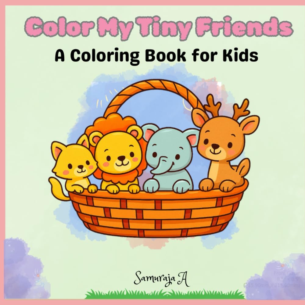 Color My Tiny Friends: A Coloring Book for Kids