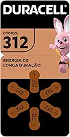 Duracell Pilha Auditiva Nº 312 Com 6 Unidades – Alta Performance para Aparelhos Auditivos
