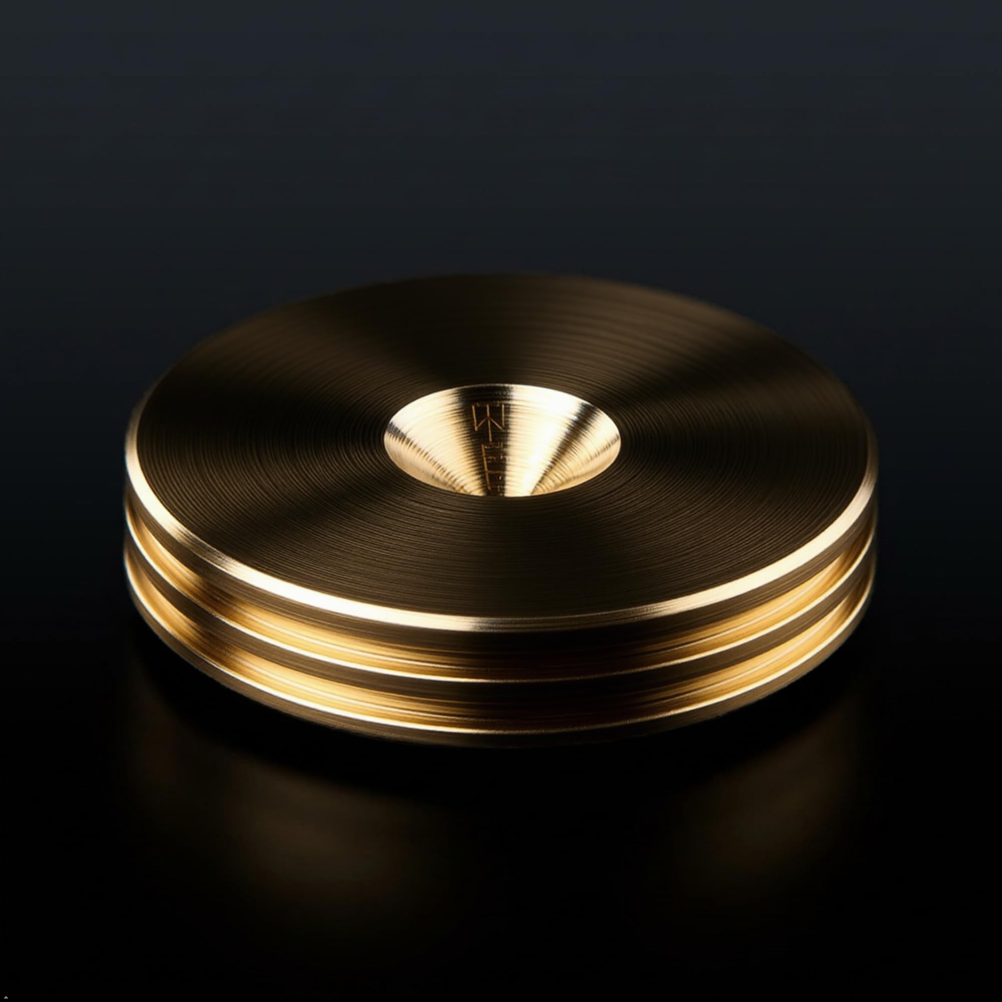 Laiton Haut-Parleur Contre-Pointes Coussinets Mince 20mm DIA - Lot de 4
