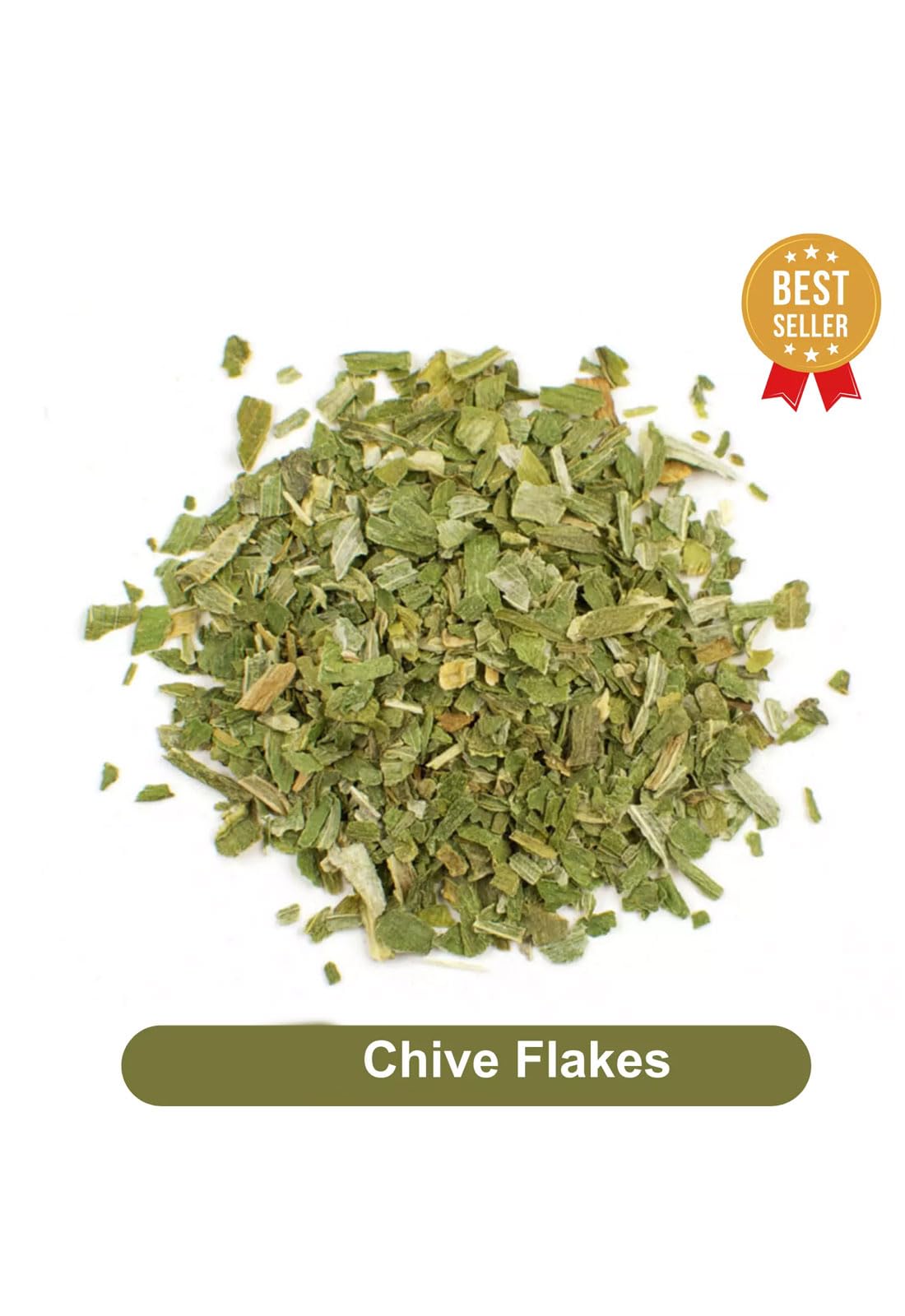 Copos de cebollino secos, hierbas 100% naturales, especias condimento, hierbas NSpiceit (1 kg)