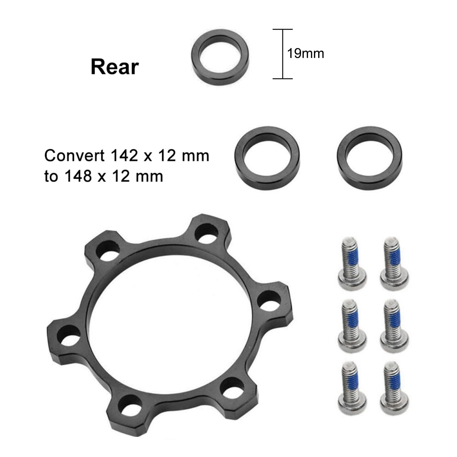 Anneau de moyeu de vélo en alliage d'aluminium durable - COLAXI - M44 1.25 à 36 - Sport