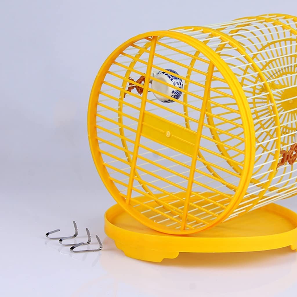 Jaula para pájaros, Jaula para pájaros, jaulas para pájaros Colgantes pequeñas, Redondas, de ABS, Estilo Vintage, transportín portátil (marrón + Juego Completo)