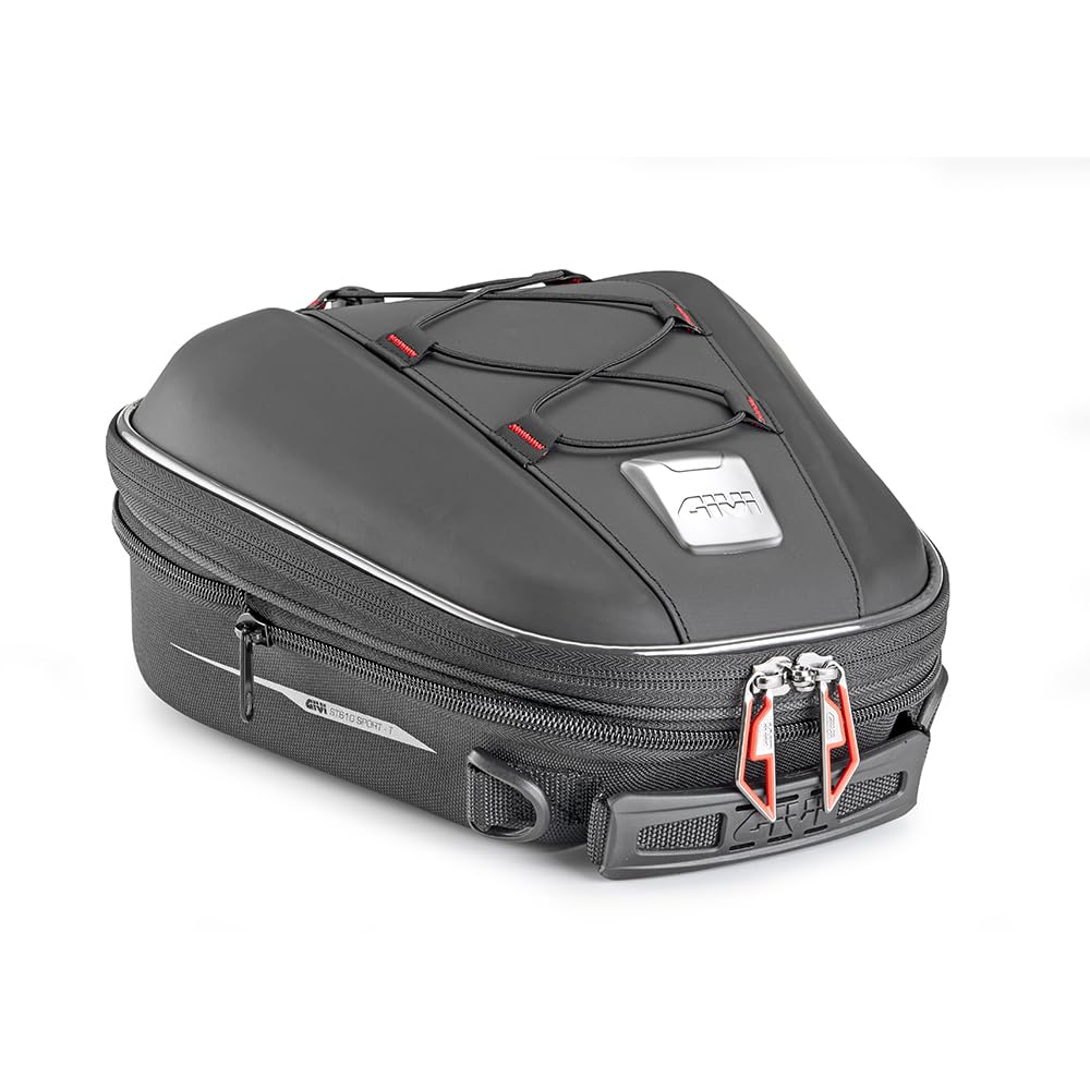 GIVI ST610+ TankLock Borsa da Sella e Serbatoio Termoformata, 6-10 Litri, Espandibile, Sistema TankLock
