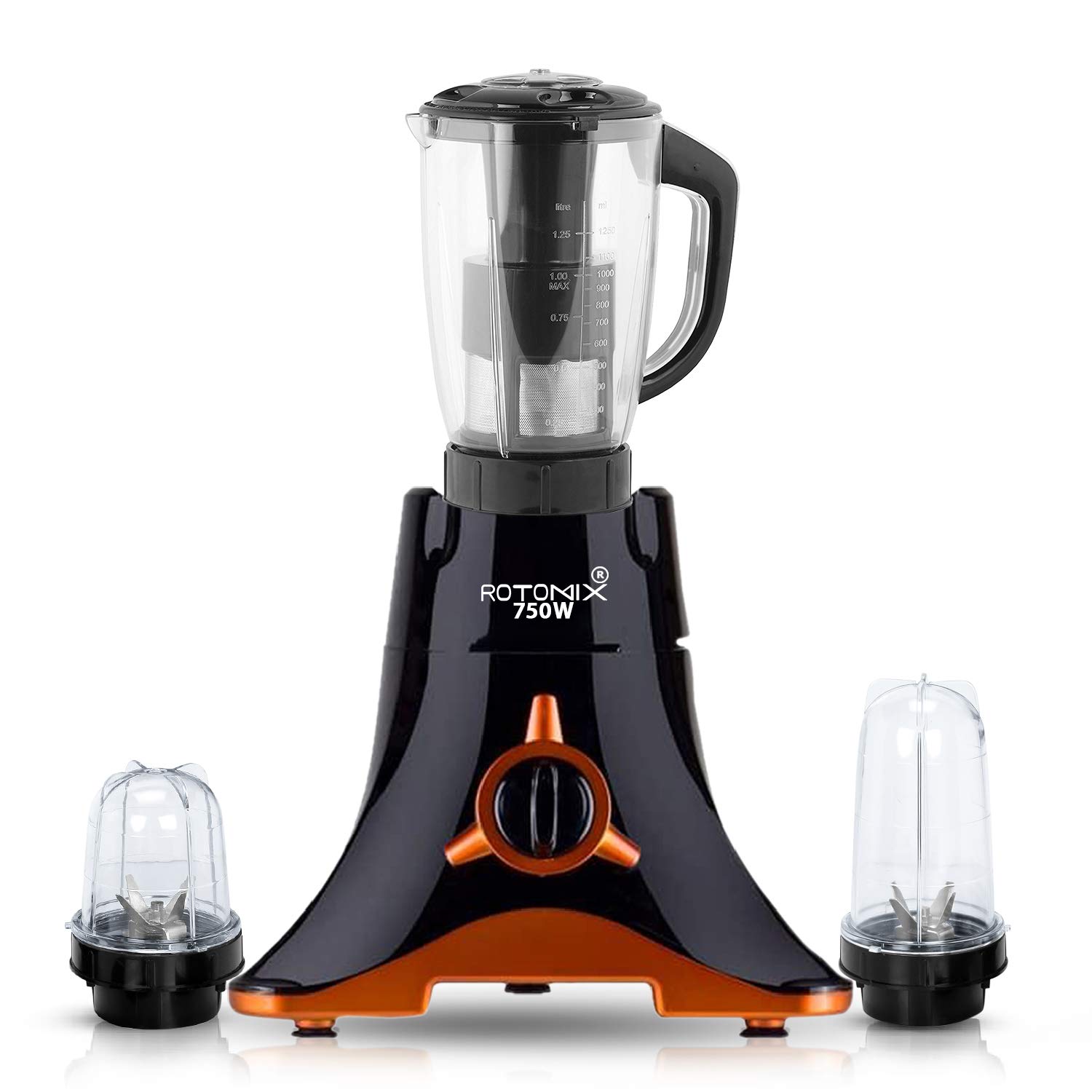 Buy Rotomix Black Color 750Watts Mixer Juicer Grinder with 3 Jar (2
