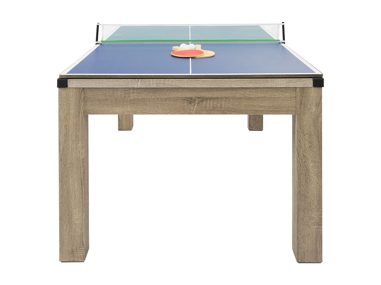 Vente-unique - Table Transformable Billard & Ping-Pong - Coloris Naturel Clair - L182 x l102 x H80 cm - Henk