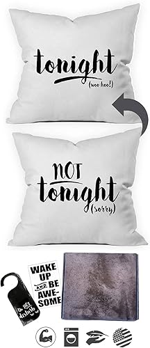 Miniatura 6 de Oh, Susannah Tonight Not Tonight - Funda de almohada para despedida de soltera (18 x 18 pulgadas, Tonight -Not)