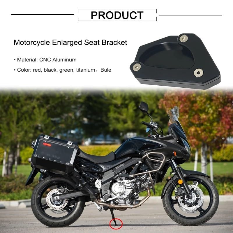 Extension béquille latérale DL650 VSTROM 650 support moto 2004-2022