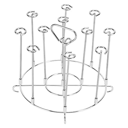 Set of 2 Fryer Skewers Rack, Safe to Use Multiple Use Skewer Stand 304 Stainless Steel for Kitchen for Home for Biyi for Pinxia for Mizi(6QT)