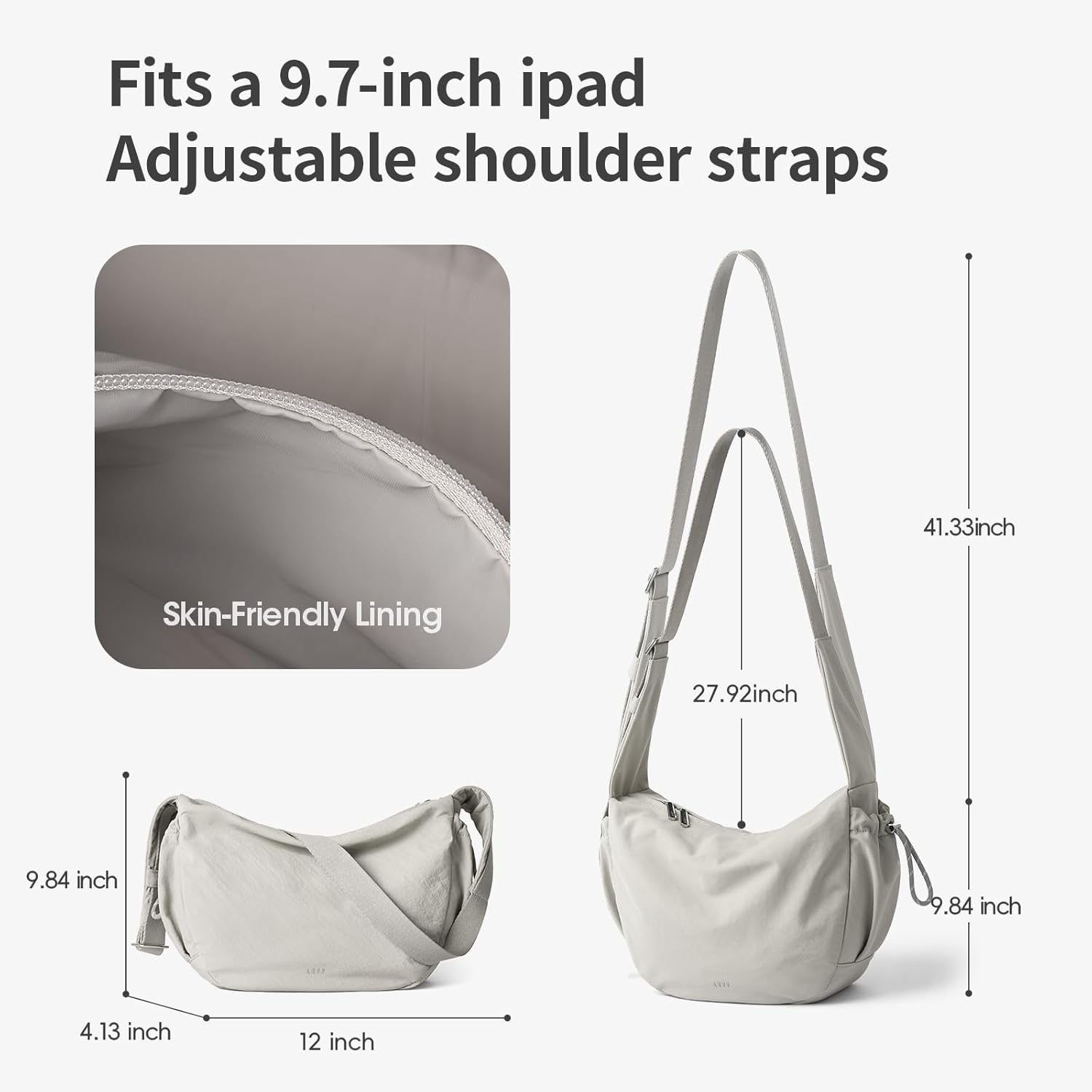 Premium Nylon Crossbody Purse For Women, Anti-Theft Medium Crossbody Bag, Women's Shoulder Handbag Travel Casual Work - Image 3