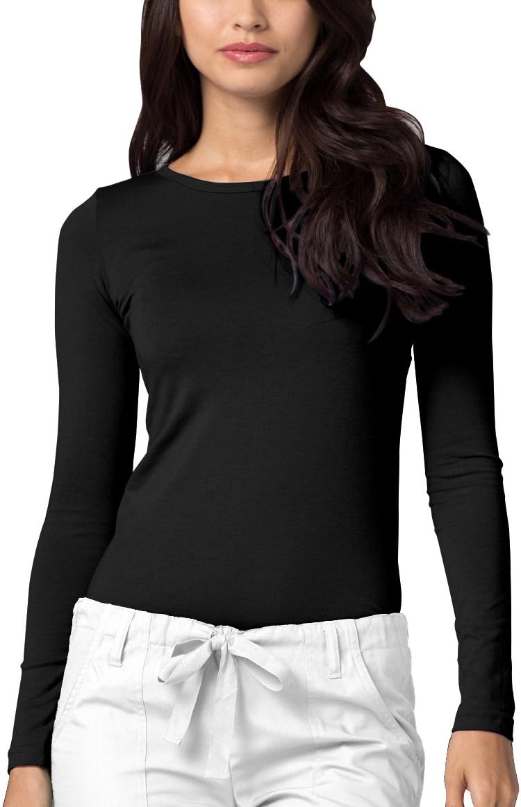 Adar Underscrubs for Women - Long Sleeve Underscrub Comfort Tee