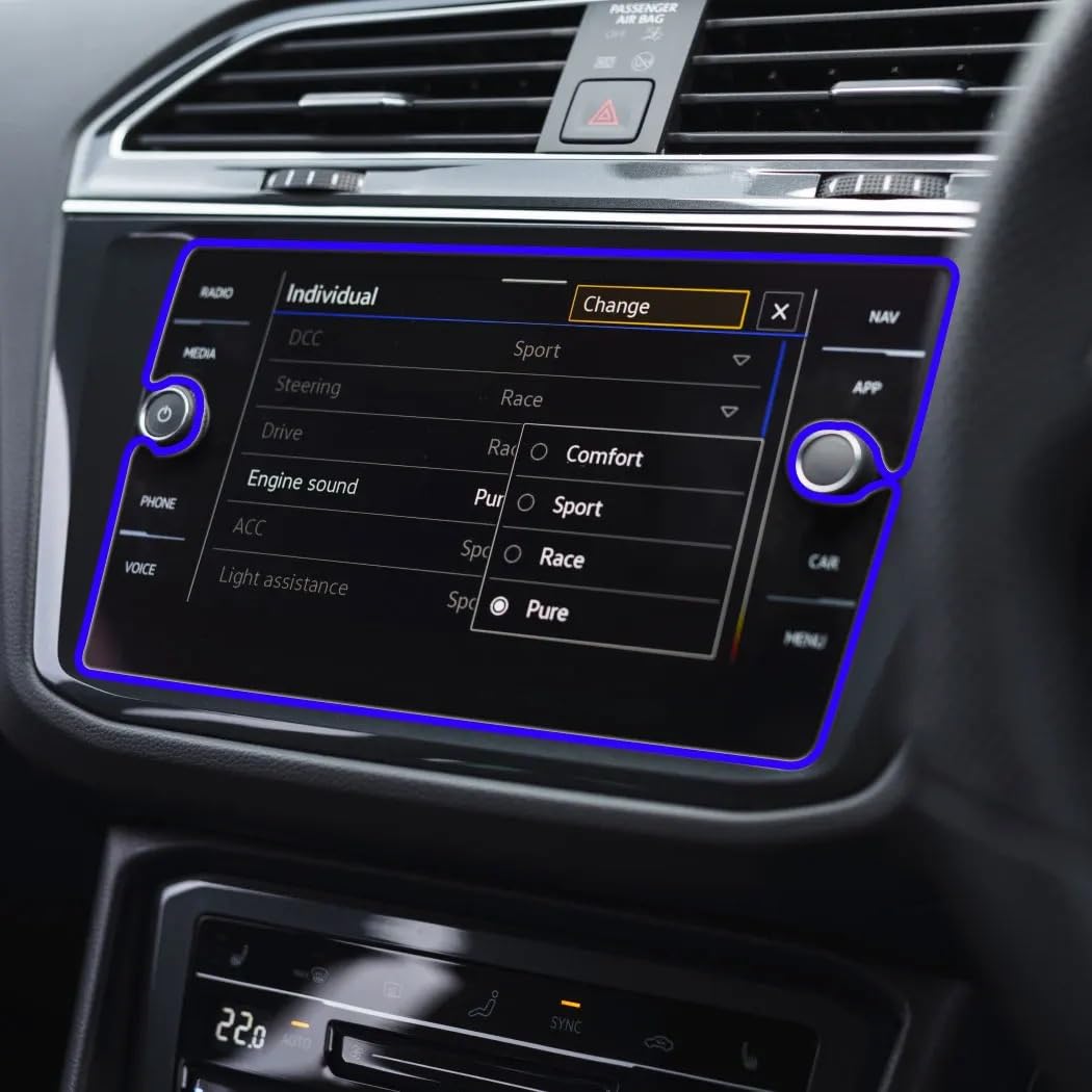 Film de protection d'écran en verre trempé pour navigation de voiture modèles 2022 2023