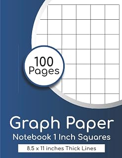 Graph Paper Notebook 1 Inch Squares product image