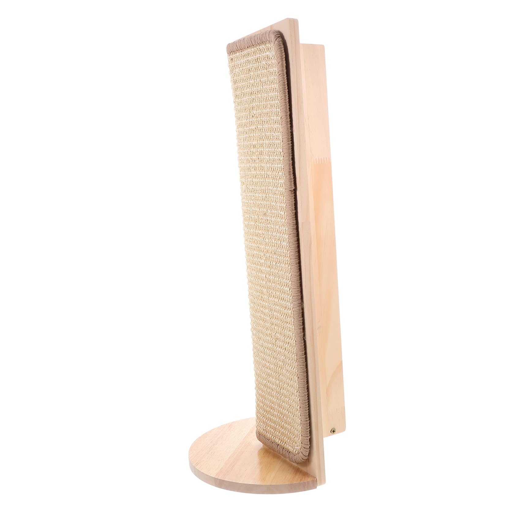 Hohopeti Rascador Esquinero para Gatos de Madera Natural Protector de Sofá, Almohadilla para Afilar Uñas y Proteger Muebles en Decoración del Hogar