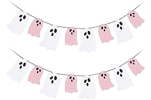 Charming Pastel Halloween Garland for a Spooktacular Ambiance