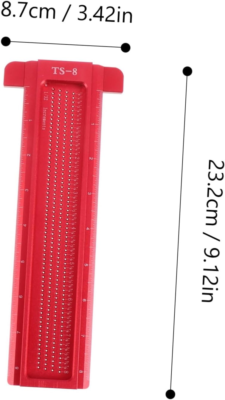 Vaguelly Home Woodworking Ruler Tool T-type Scriber Precision Fine for Placement