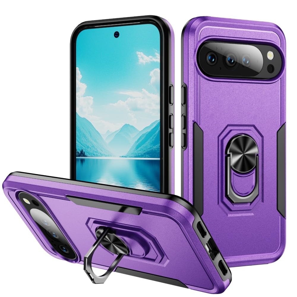 Coque Google Pixel 8 Pro silicone antichoc rigide bague support - 8