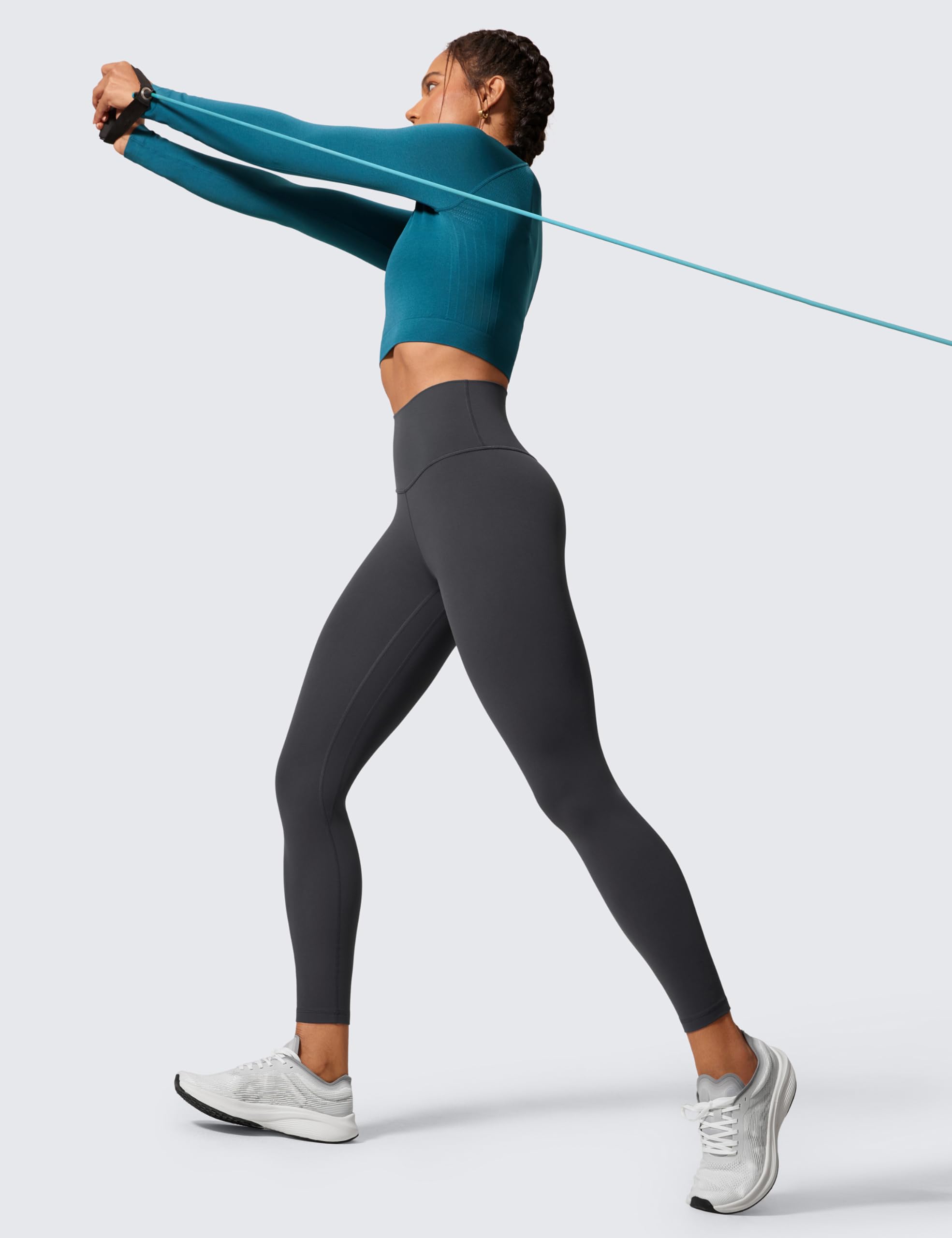 CRZ YOGA Butterlift Leggings - 64/71cm | Mantecoso Suave, Compresión Moderada, Yoga, Pilates, Cintura Alta, para Mujer