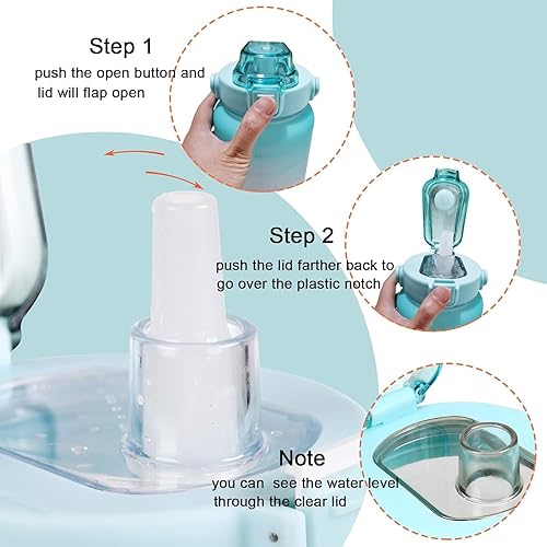 Miniatura 7 de Botella de agua motivacional grande con marcador de tiempo con popote sin BPA para deporte y fitness (64 onzasmedio galón) (cian-azul-púrpura)