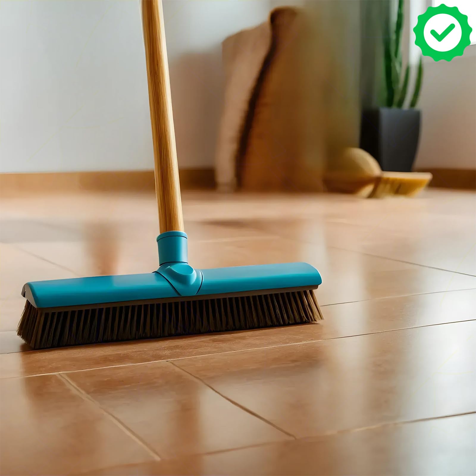 Sicignano | Manico in Legno Naturale con Attacco a Vite Universale, per Utensili Giardinaggio, Pulizia e Fai-da-te, Resistente e Ergonomico (1, 150 cm)