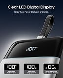 CUKTECH 100W Power Bank 25,000mAh, Dual-Way Fast Charging & Triple Charging Ports, Digital Display for Laptops, iPhone 15, MacBook Pro with 9-Fold Safety Protection - 9